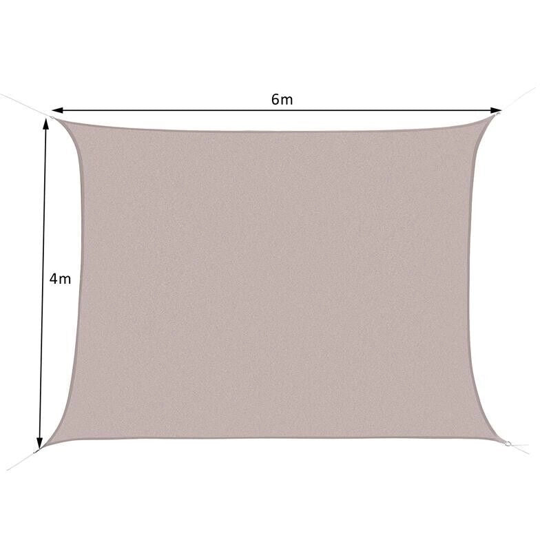 TENDA DA SOLE OMBREGGIANTE 4 X 6 MT IN COLORE CREMA