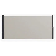Store laterale Parasole Paravento retrattile dim. 3L x 1,40H m alluminio Poliestere Anti-UV Alta densità 180 g/m² Grigio