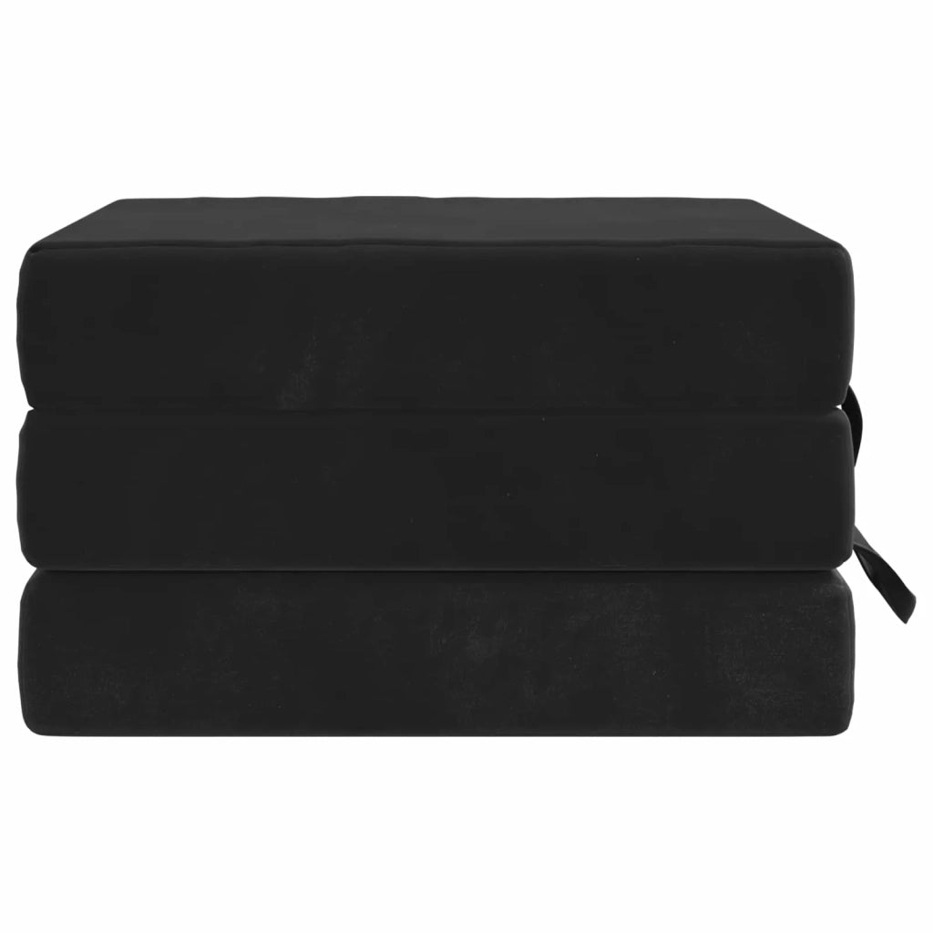 Divano Letto Pieghevole 75 x 63 x 45 cm Nero 900147