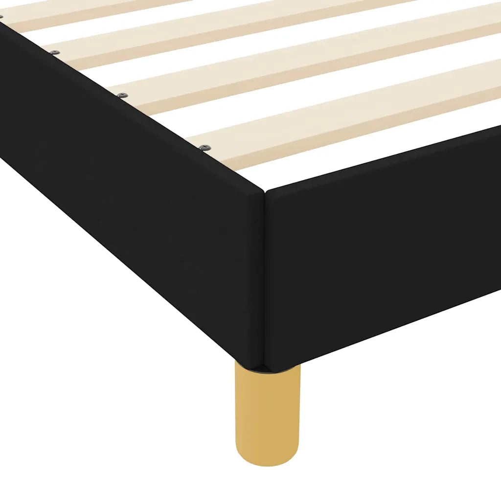 vidaXL Letto a molle Nero e Marrone 100 x 200 cm