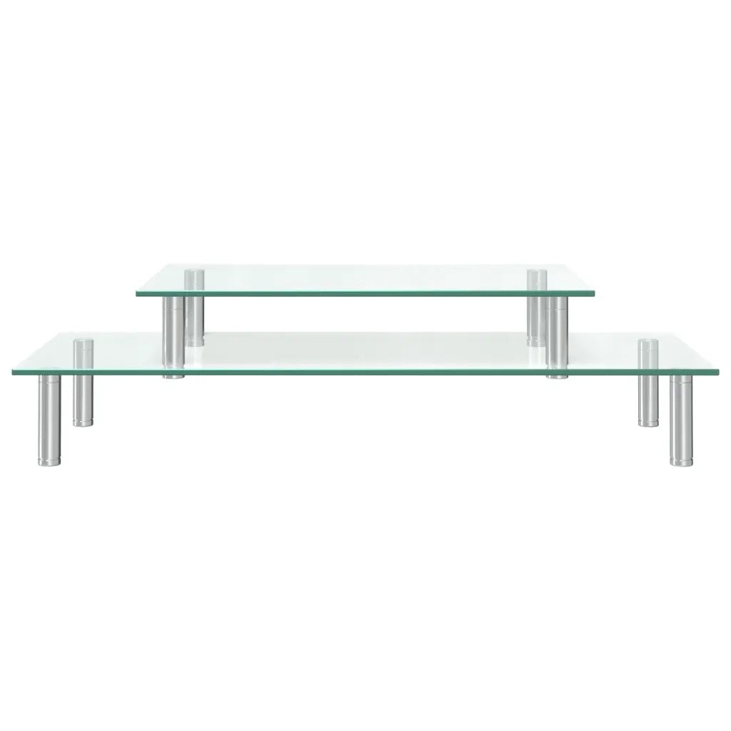 Base per Monitor a 2 Livelli in Vetro Trasparente CFW6774989