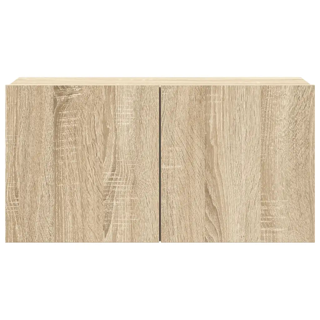 Set di Mobili TV 7 pz-Credenza per TV Rovere Sonoma in Legno Multistrato