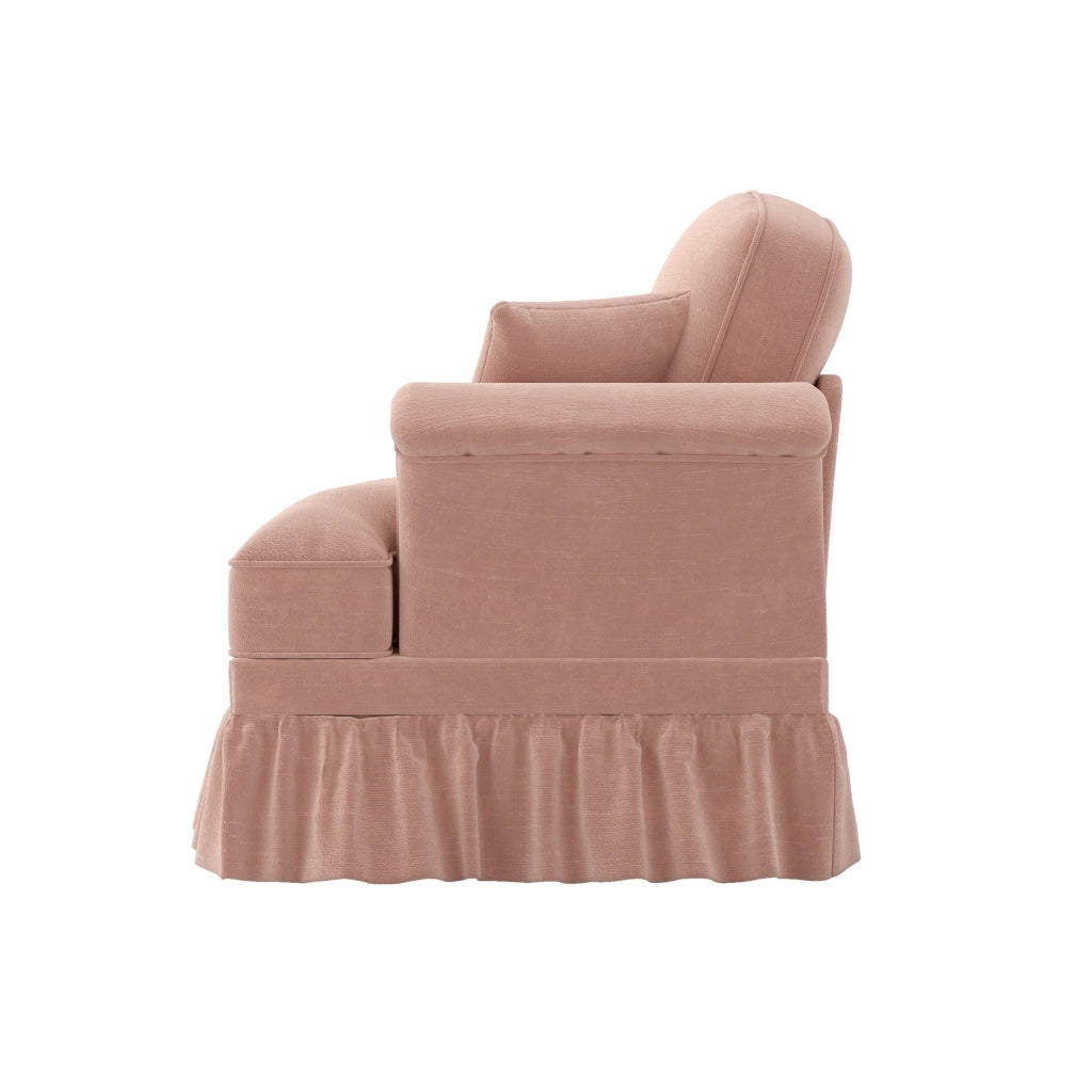 Divano RSF Windsor Chaise Longue ¨C MINIMAL ¨C Velluto Rosa con Cuscini
