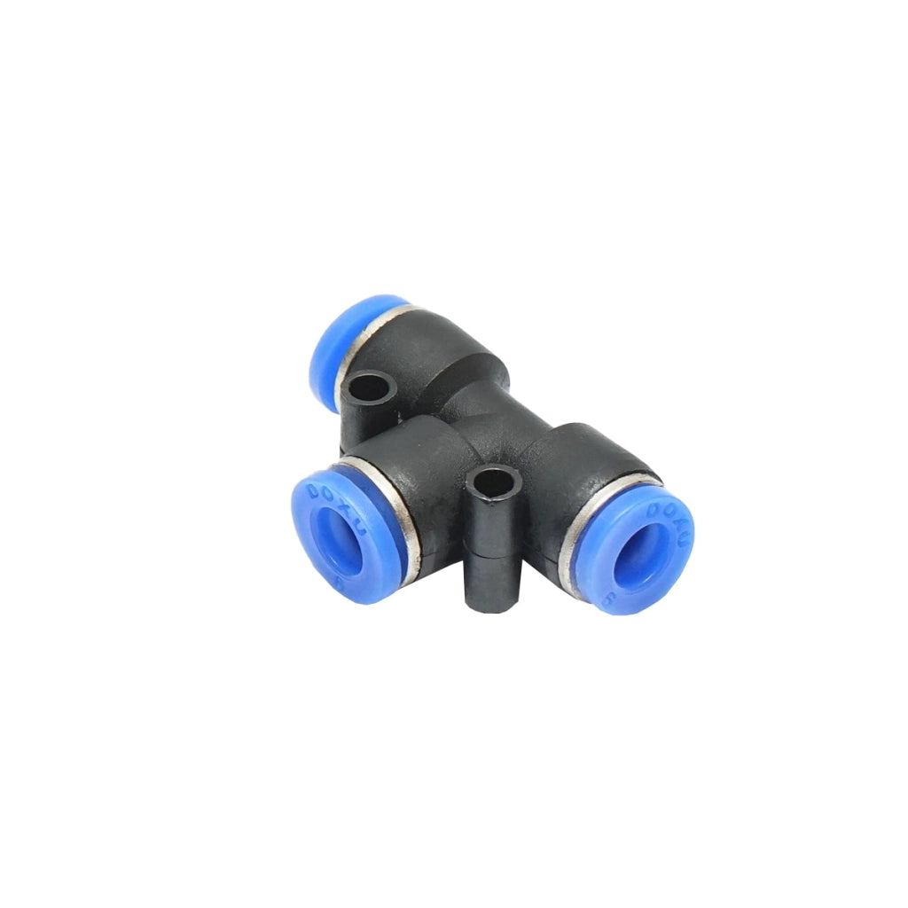 Raccordo rapido a T in plastica per tubo da 6 mm