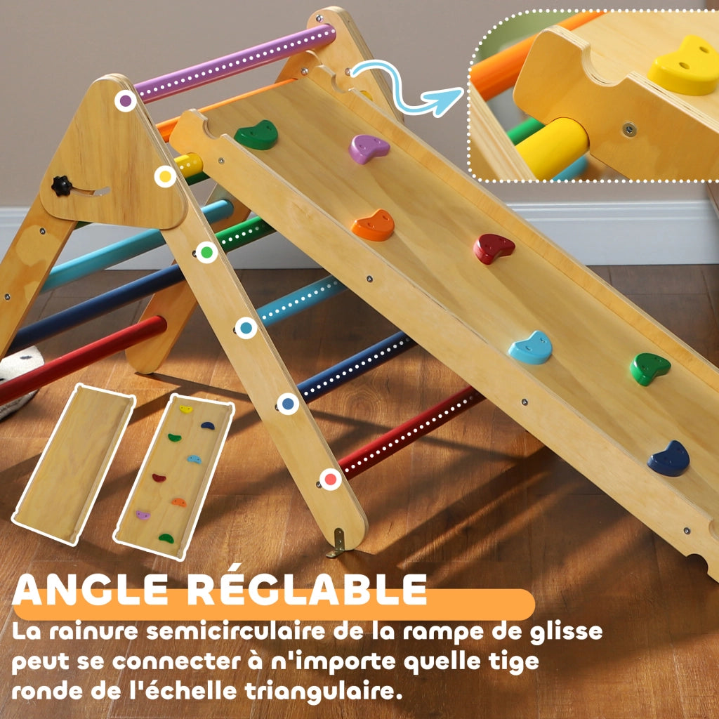 Casetta per bambini Triangle 3 in 1 ¨C Minimal ¨C 147x64,5x63cm multicolore