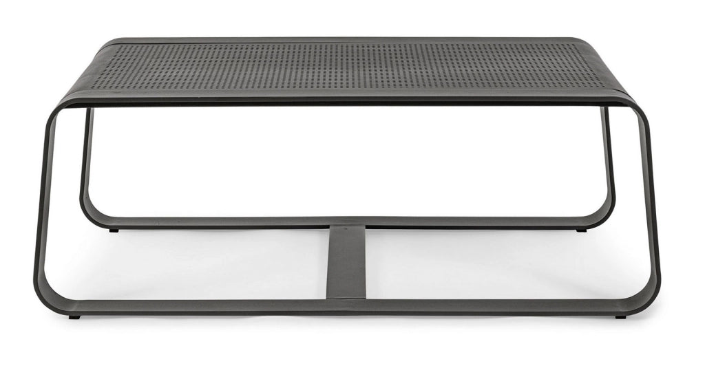 Tavolino da Esterno 105x62x38h cm in Alluminio Merrigan Antracite