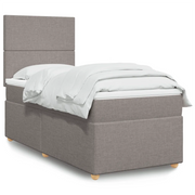 Giroletto a Molle con Materasso Tortora 100x200 cm in Tessuto 3293488