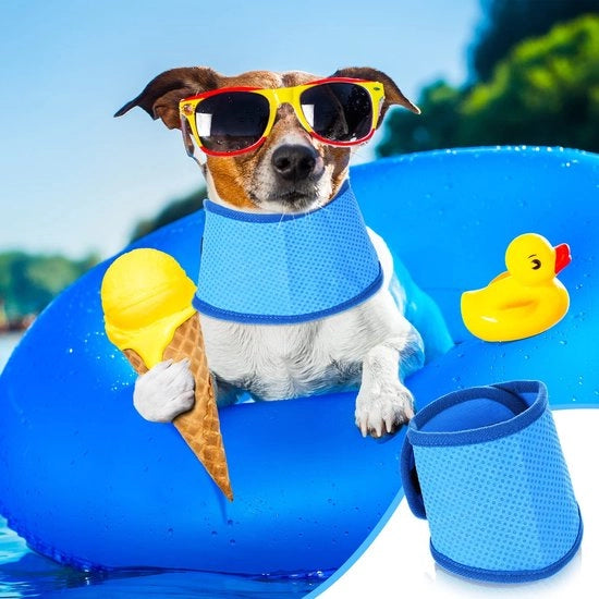 Accessorio di raffreddamento per cani - Ademend per cani - Cravatta raffreddante per cani - Sopra la schiena - Accessorio estivo - Per piccoli/midi cani - Materiale PVA