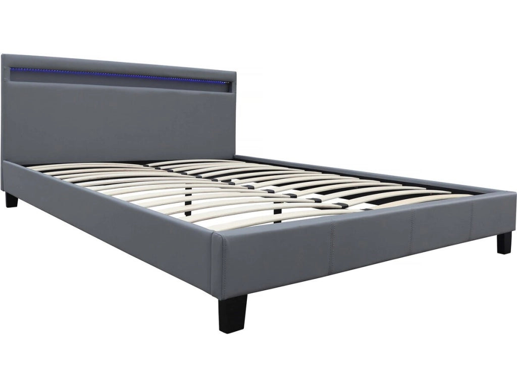 Letto con led "Maria" - 160 x 200 cm - Bianco