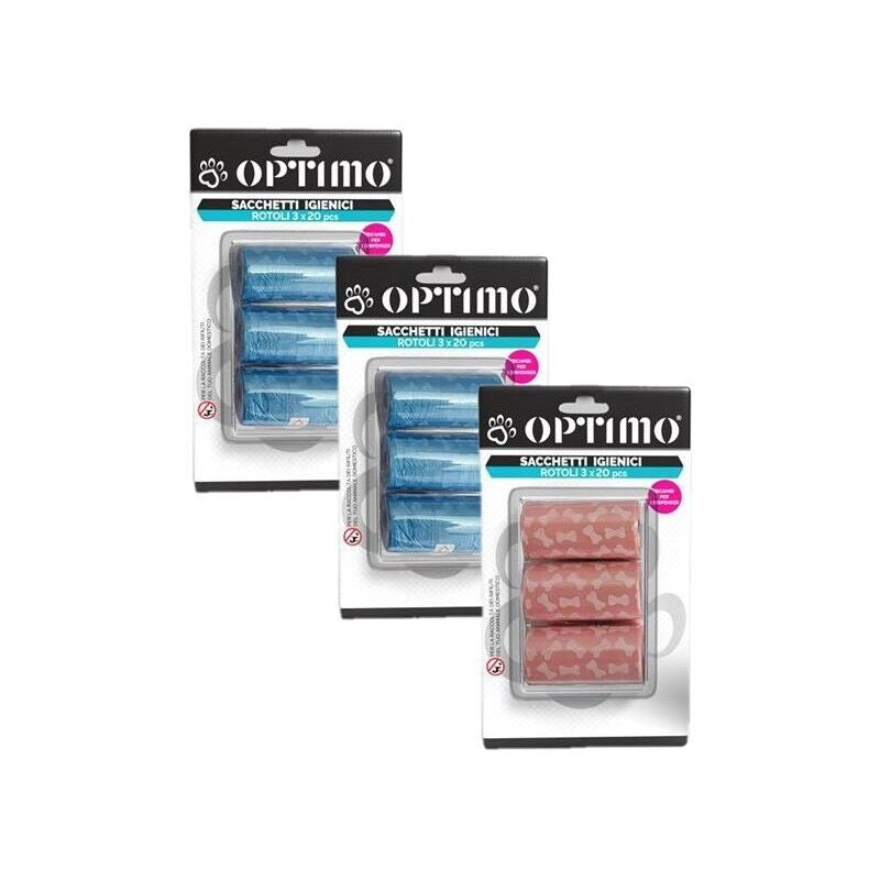 KIT SET 9 X 20 SACCHETTI IGIENICI PER ANIMALI MISURA MEDIA