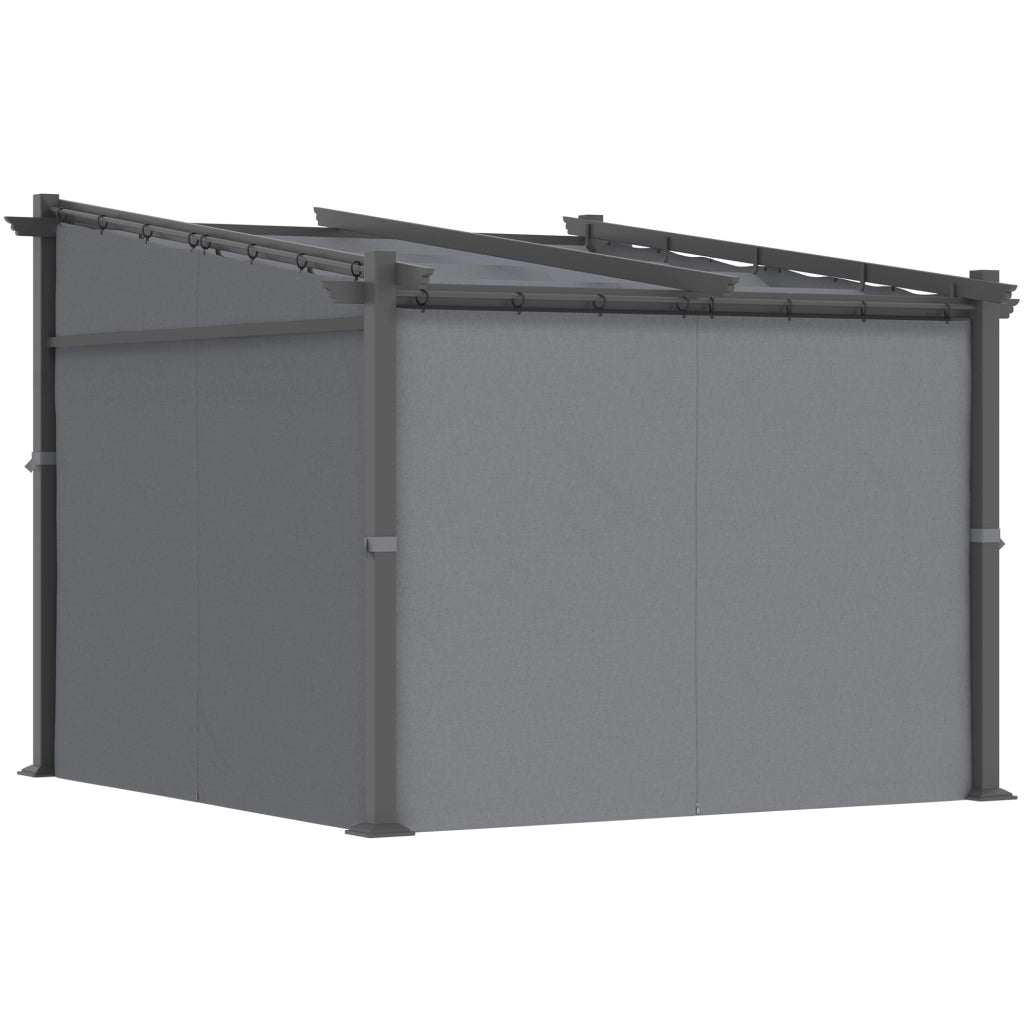 Pergola estensibile ¨C Zephmum ¨C Grigio scuro 297x295x230