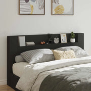Testiera Letto Nero Legno ingegnerizzato