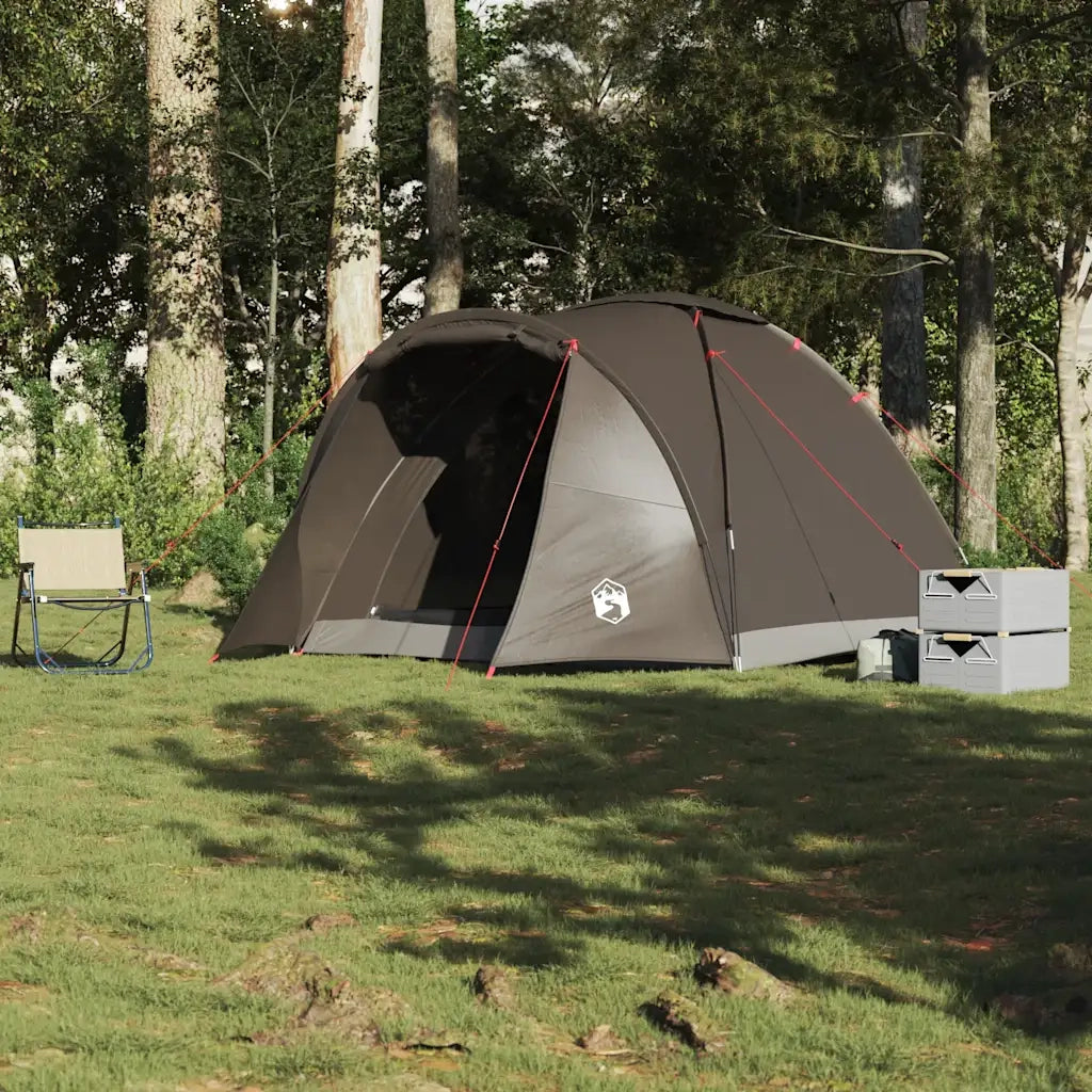 Tenda da Pesca per 2 Persone-Tenda da campeggio Marrone Impermeabile 989156