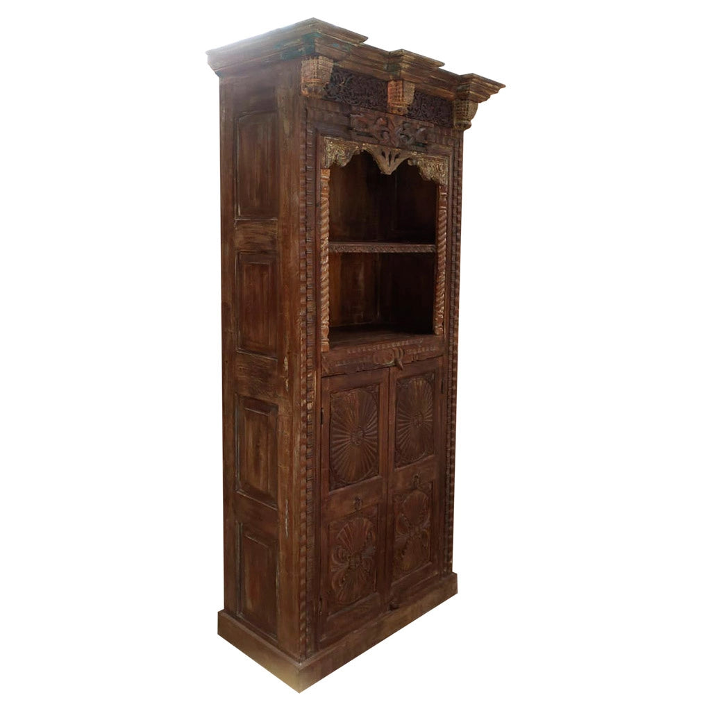 Scaffale in legno marrone 99x53x217h cm