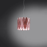 Sospensione Moderna Amanda Polilux ® Pink Metal E Metallo Cromo 1 Luce E27