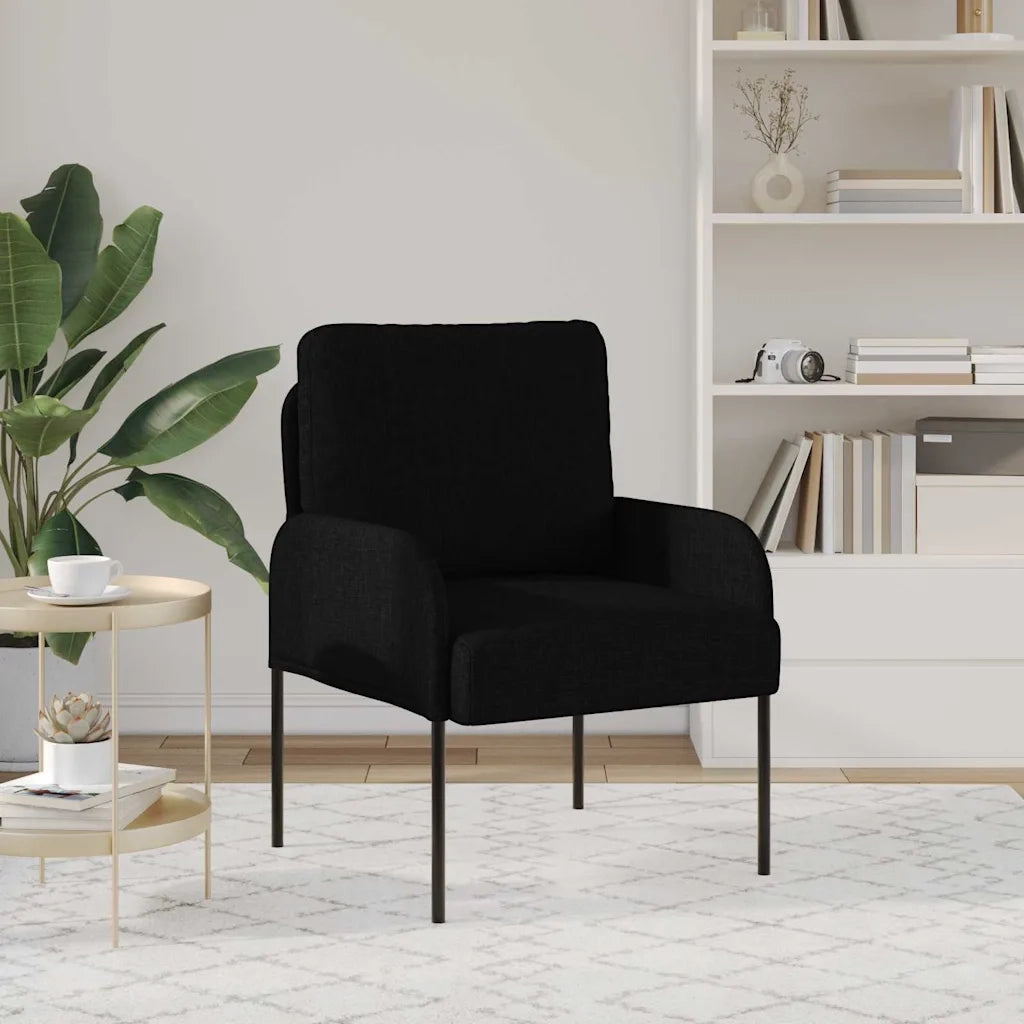 Divani con cuscino 55cm Nero Legno compensato