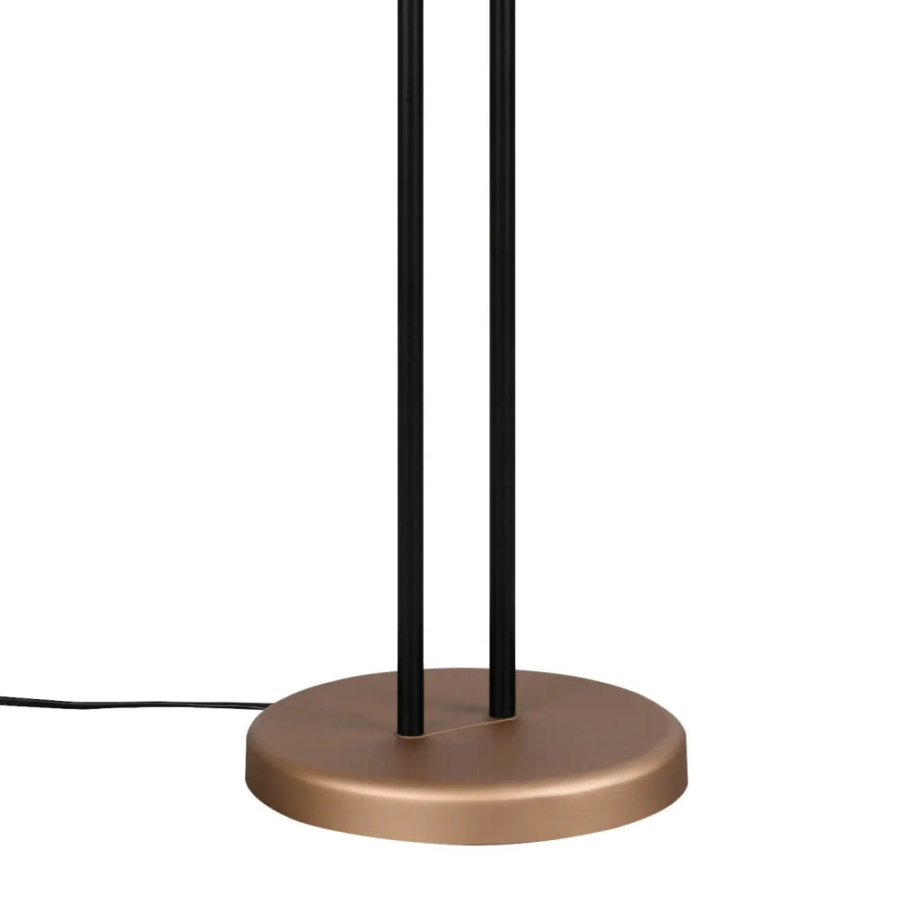 LÚZETE - LAMPADA DA TERRA LED 18W+3,8W 3000K METALLO COFFEE CASCATA