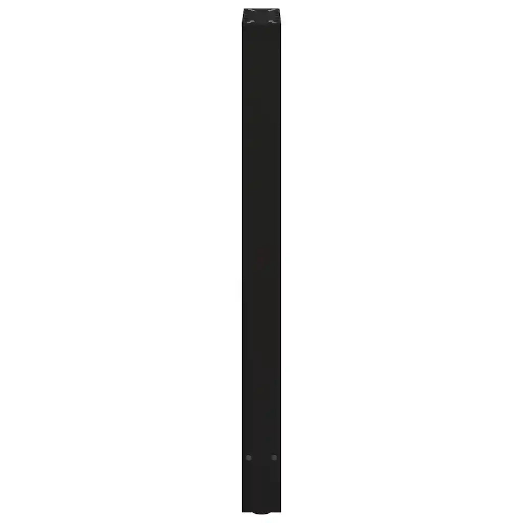 Gambe per tavolo da bar nere 2 pz 40x(100-101) cm in acciaio 4013336