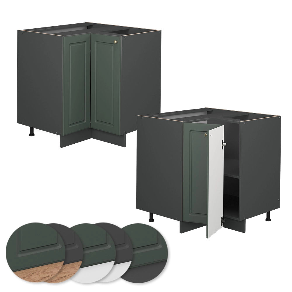 Vicco Mobile ad angolo cucina Verde-oro Country House 80.5 cm senza piano di lavoro
