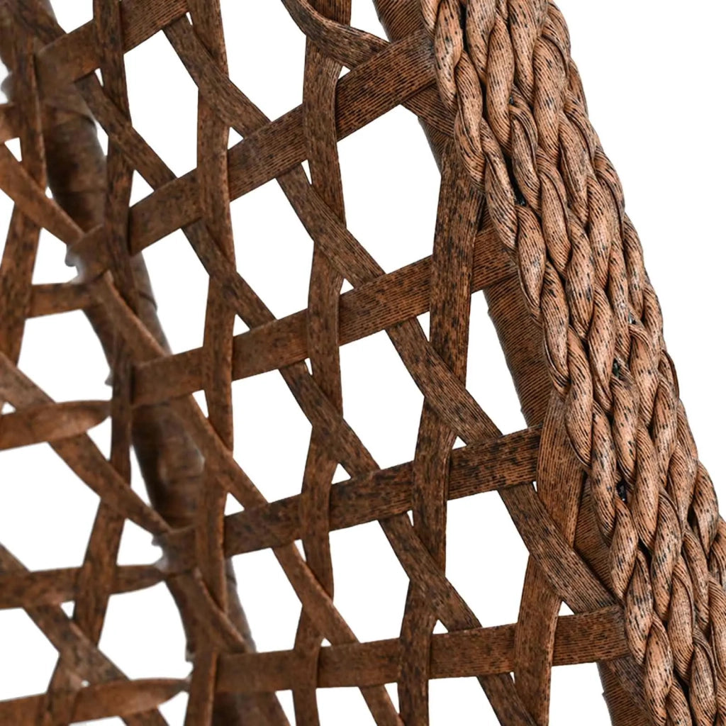 Sedia a uovo sospesa senza supporto polyrattan