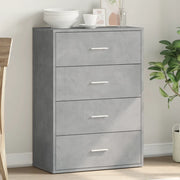 Credenza Grigio Cemento 60x31x84 cm in Legno Multistrato 840502