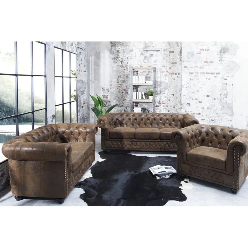 Poltrona EDGAR – Marrone – Stile barocco