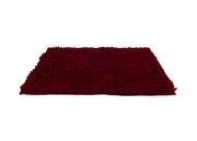 Tappeto Bagno Retro Gommato Antiscivolo Lavorazione Shaggy Modello Passatello - 50x80 - Burgundy