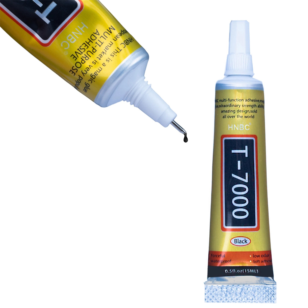 Colla Universale T-7000 15ml – Alta Precisione e Flessibilità | Nero, Asciugatura Rapida, Resistente alle Intemperie