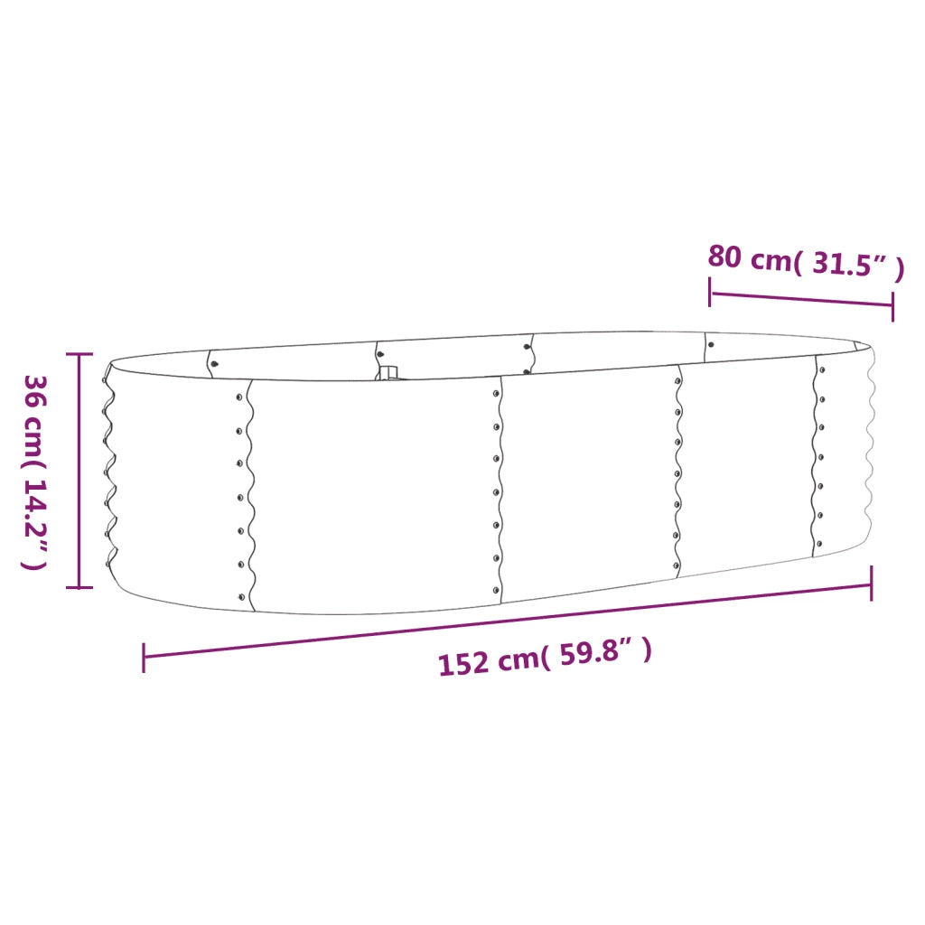 Letto Giardino Acciaio Zincato 152x80x36cm Argento 318917