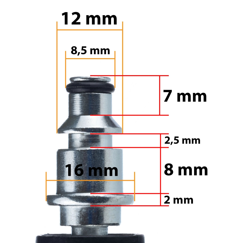 Tubo Alta Pressione 15m Quick Connect – Nylon e PVC, 200 Bar, 60°C