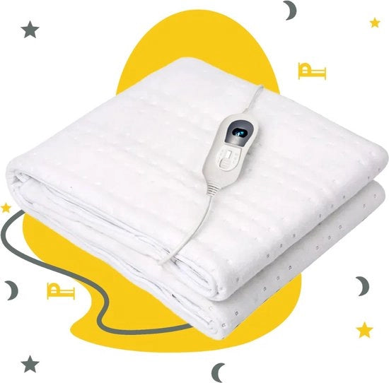 Onda letto con Regolazione di Calore - Lavabile - Funzione Timer - Letto Caldo di Lusso - Piumino Caldo e Sicuro per il Letto - Efficace in termini di Energie - 150x80 cm