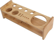 Kit per supporto barman in legno di bambù grande capacità - Strumenti da bar da esposizione - Portatile per bar in casa.