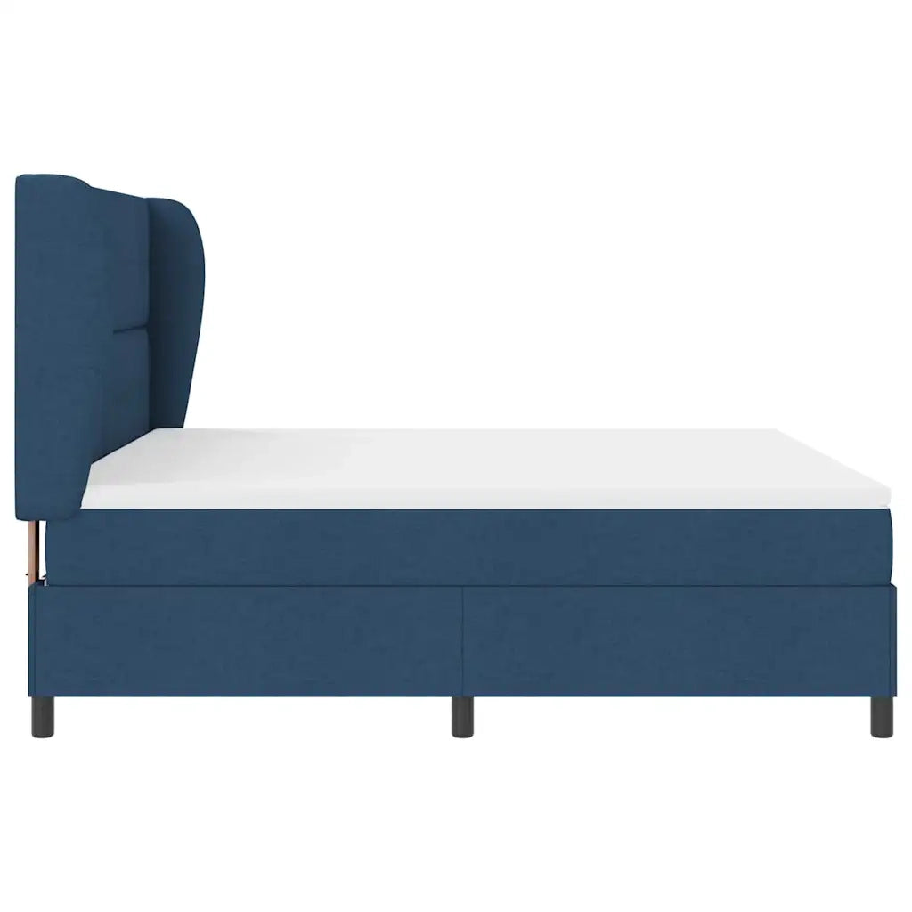 Letto a molle con materasso Blu 180 x 200 cm Tessuto 3340584