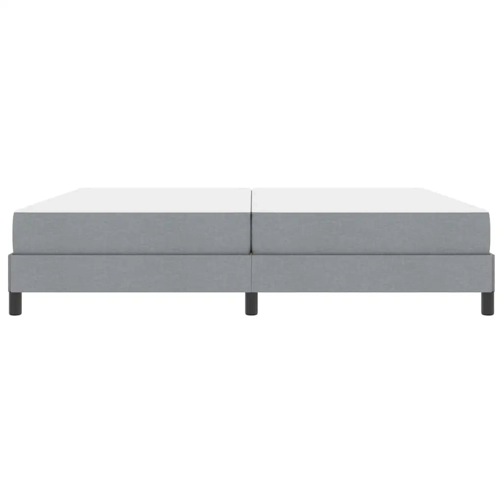 Letto a molle con materasso Grigio chiaro 200 x 200 cm Tessuto 3398514