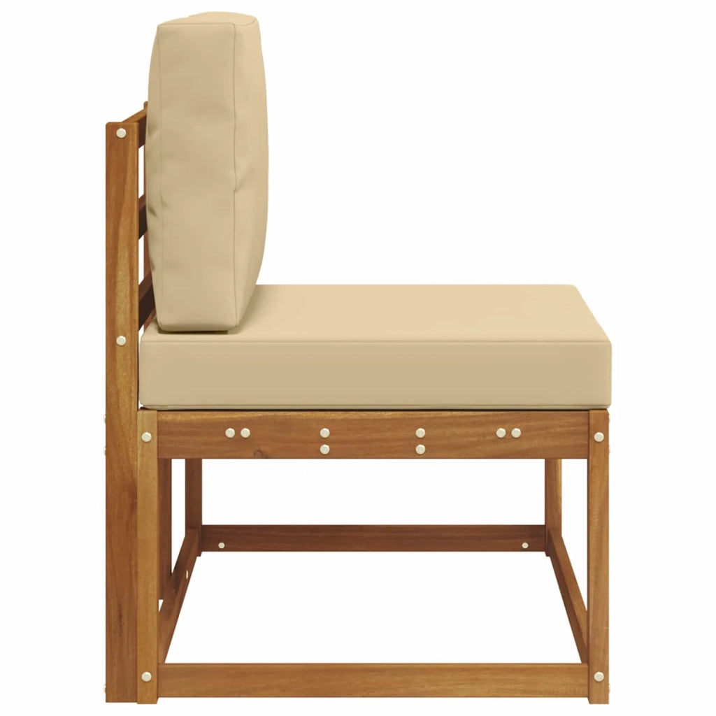 Divano da Esterno con cuscino-Divano da Giardino Naturale 91 x 63 x 73 cm 125757