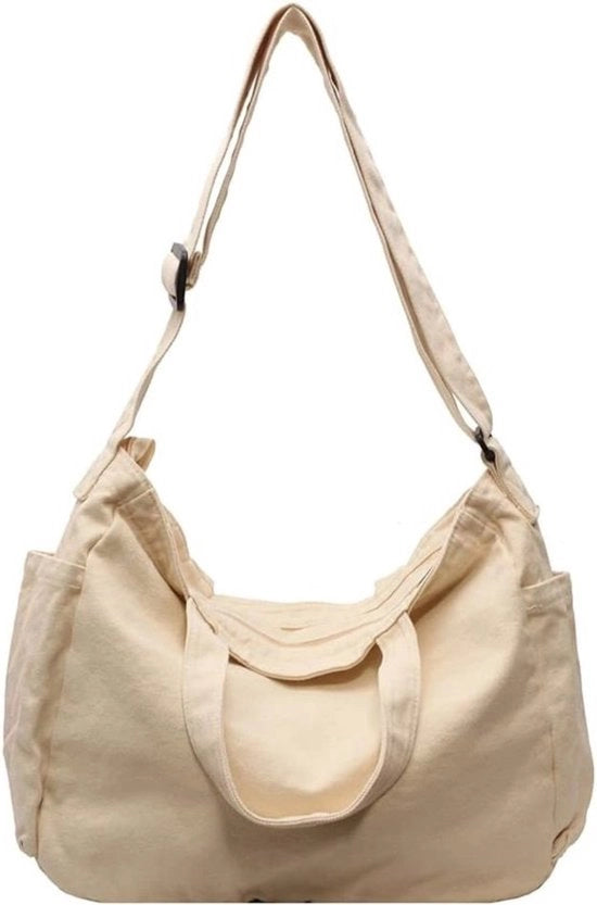 Borsa da Spalla Vintage in Canapa - Grande Spazzolino - Borsa da Spalla - Design Casual