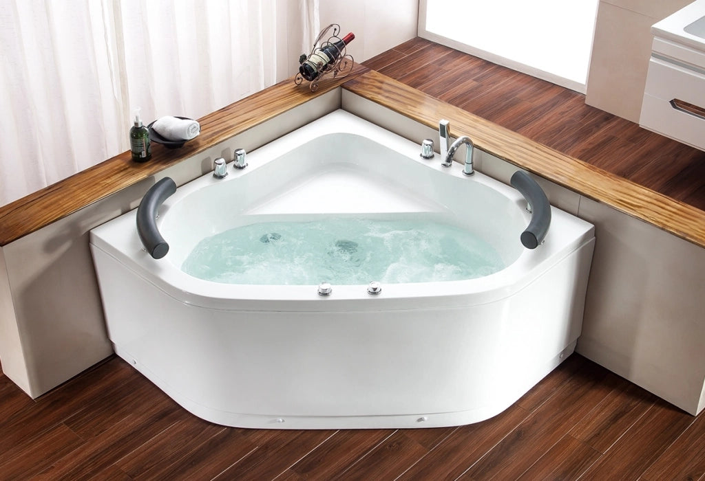 Vasca da bagno idromassaggio angolare 130x130x60cm Relpunt Takry