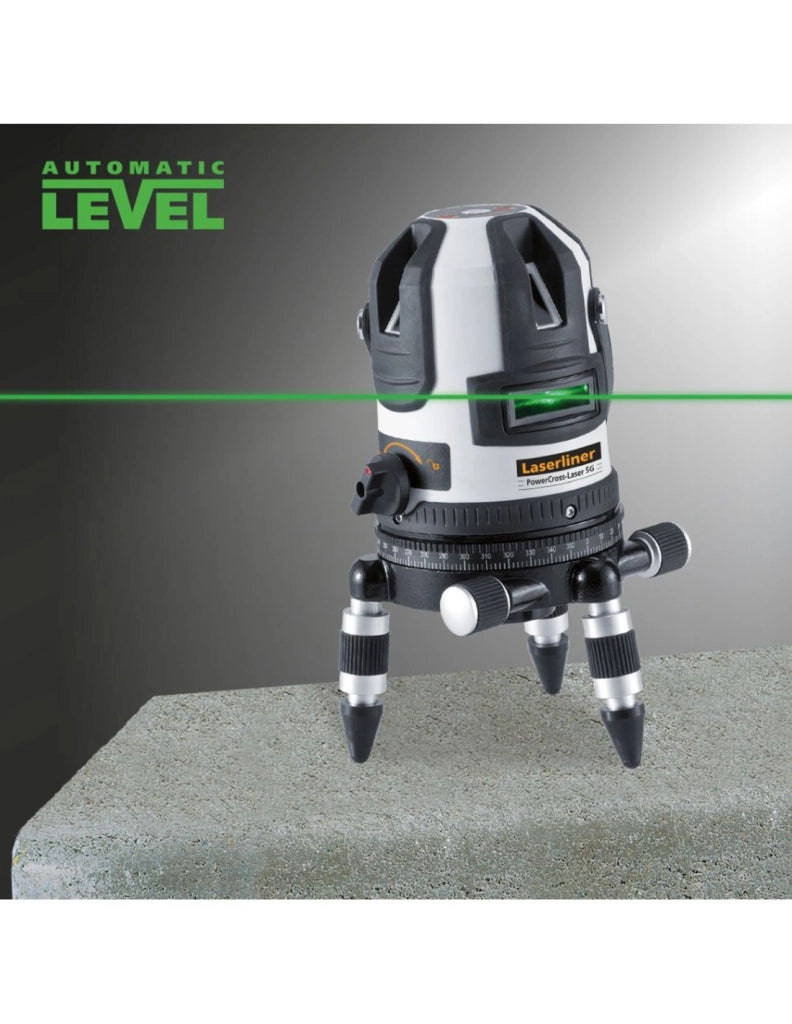 Laser a linee intersecanti verde LASERLINER 032.060L - PowerCross-Laser 5G DLD