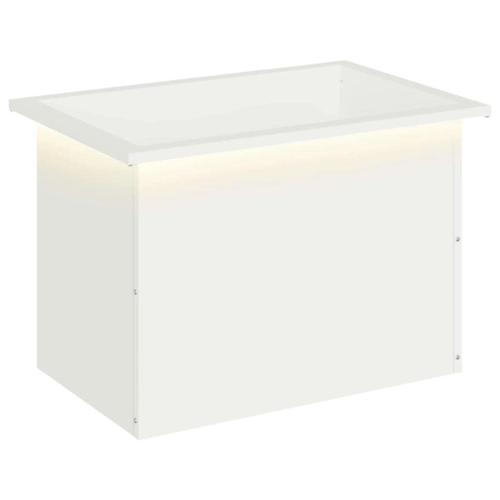 Fioriera da giardino con LED Bianco 40 x 60 x 40 cm Acciaio 8008142