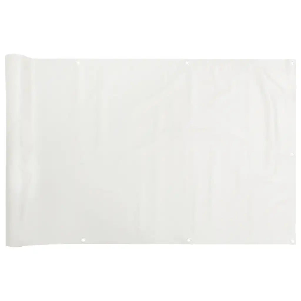 Paravento da Balcone Bianco 500x75 cm in PVC