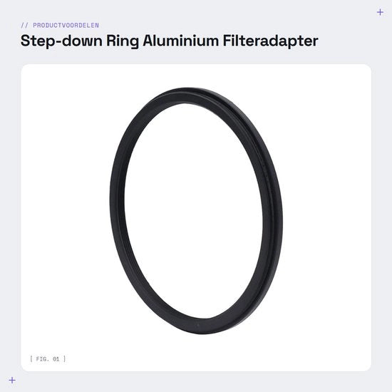 Adattatore di filtro a riduzione dimensionale in alluminio - 95 mm a 86 mm - Resistente allo scorrimento e rottura - Adatto per lenti di macchina fotografica - 86 mm UV ND - Filtro ND 86 mm UV