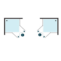 Ogomondo cabina doccia angolare con 2 ante battenti cristallo 8 mm *** misure 67-69x117-119xh195 cm, confezione 1