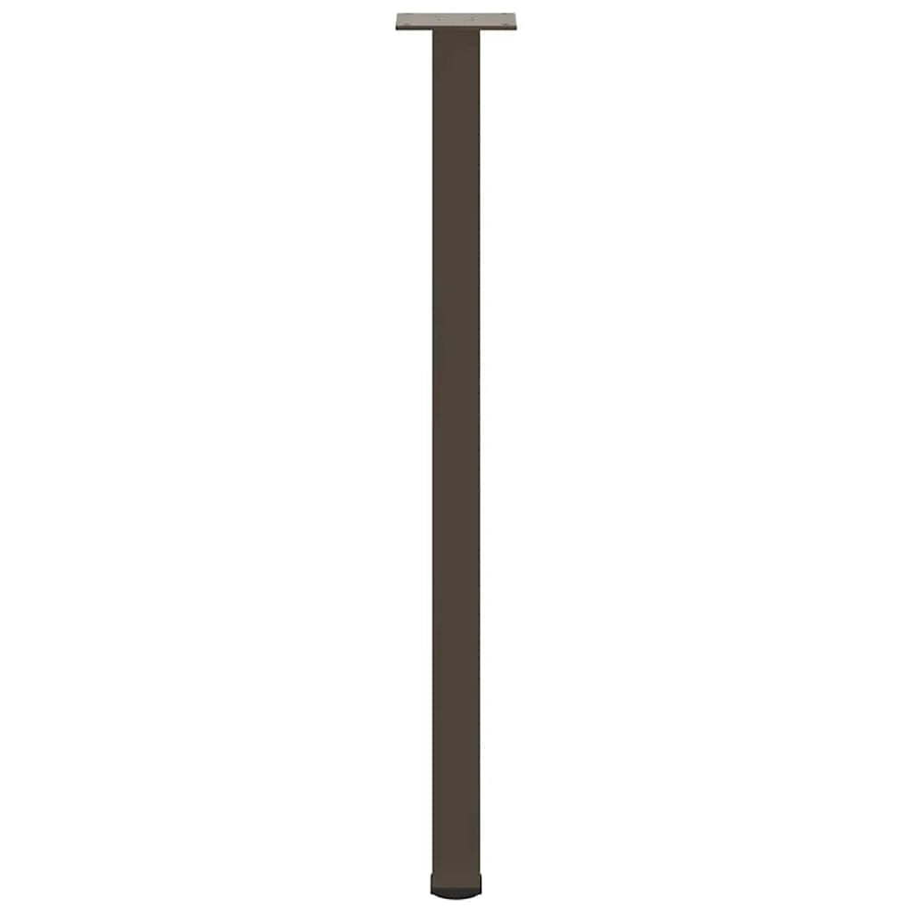Set di 4 gambe regolabili per tavolo consolle 72 x 74 cm design moderno acciaio naturale 02_0056756