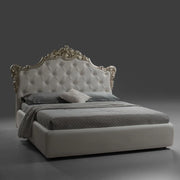 Letto matrimoniale Savoia bianco con contenitore