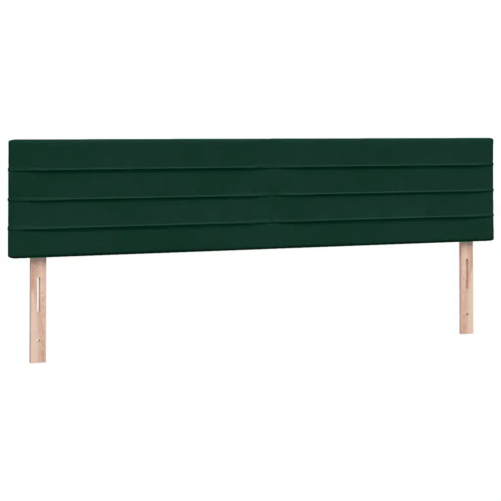 Giroletto a Molle con Materasso Verde Scuro 180x220 cm Velluto