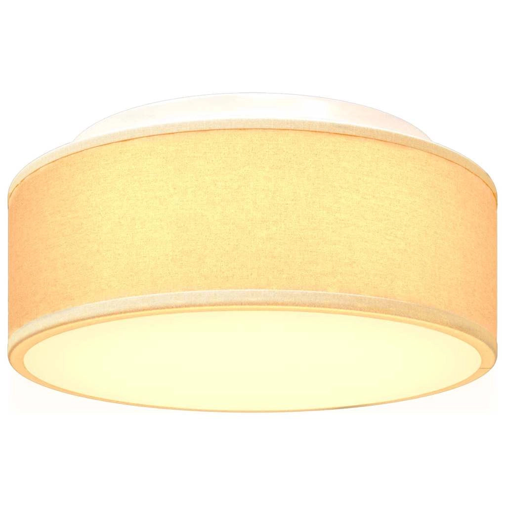 Lampada da soffitto orientabile in stile moderno e minimalista 30 x 30 x 13 cm in tessuto bianco 02_0058420