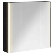 Mobiletto per specchio da Bagno | Armadio da bagno Rovere Nero