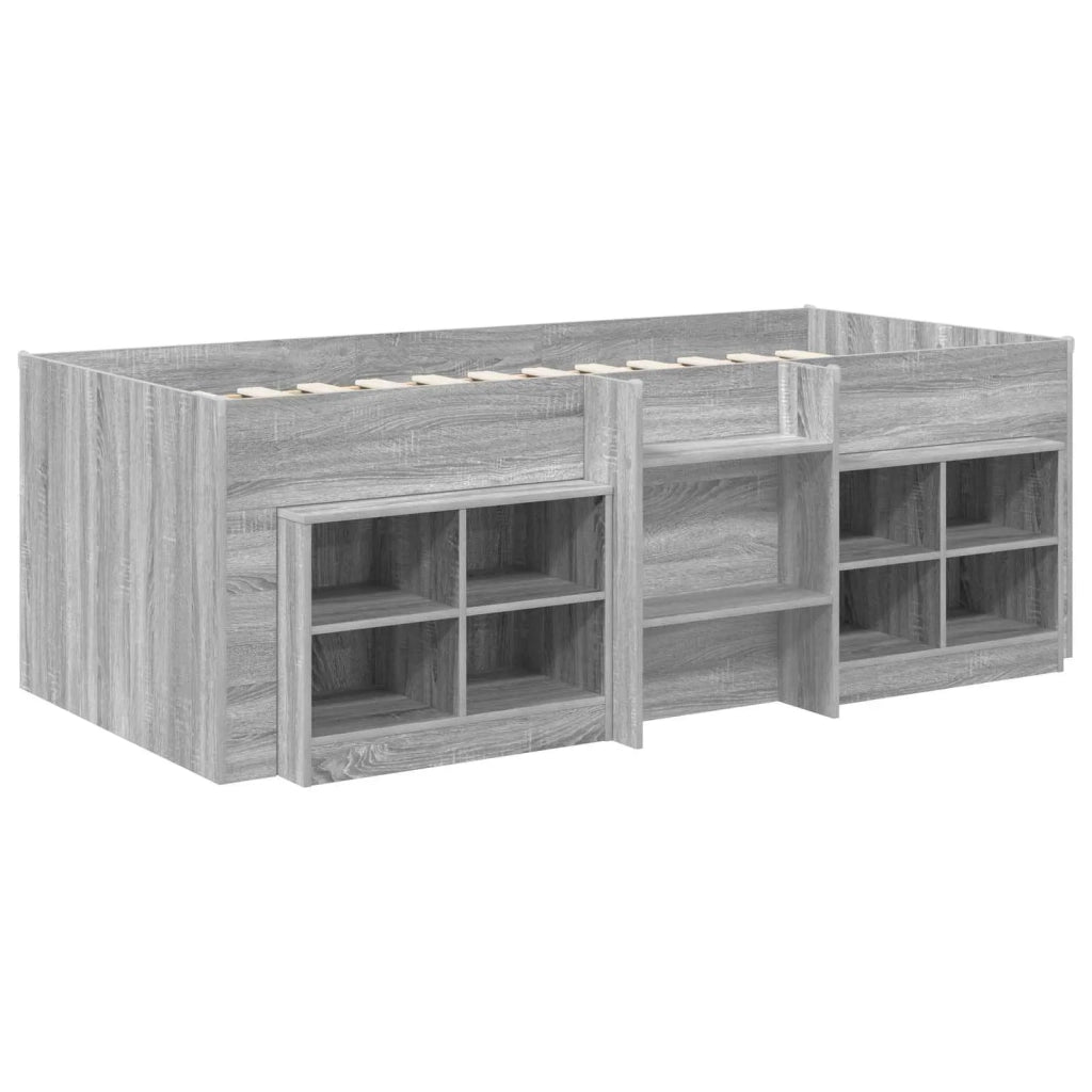 Struttura Letto Loft con Mobile 3 pz Sonoma grigio 3423419