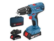 TRAPANO AVVITATORE 2 BATTERIE LITIO 18V PERCUSS. (GSB 18V21)  2 batterie al litio da 2,0 Ah    BOSCH