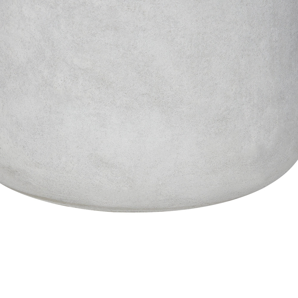 Vaso per piante in argilla grigio 34 x 34 x 33 cm per interni ed esterni resistente alle intemperie